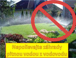 OBMEDZENIE POUŽÍVANIA PITNEJ VODY 1